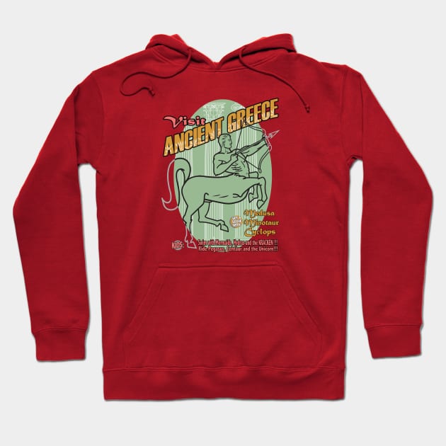 Visit Ancient Greece Hoodie by PalmGallery